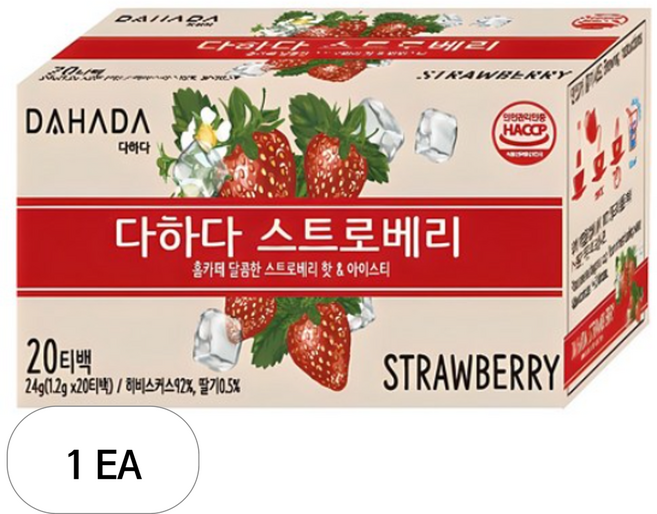 다하다 스트로베리, 1.2g, 20개입, 1개
