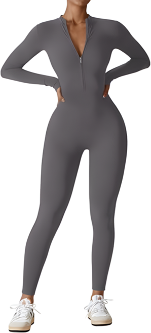 [리비닛] 바디프로필용 헬스 요가 점프수트 롬퍼 골반 플리츠 심리스 레깅스 (긴팔/긴바지)