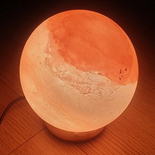 데코마당 히말라야 옥받침 소금등 냄새제거 무드등, 달소금등4kg