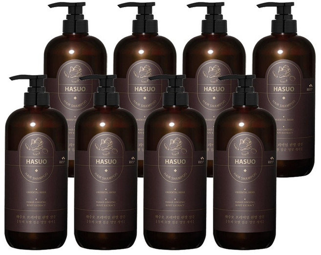꽃을든남자 하수오 한방샴푸, 1L, 8개