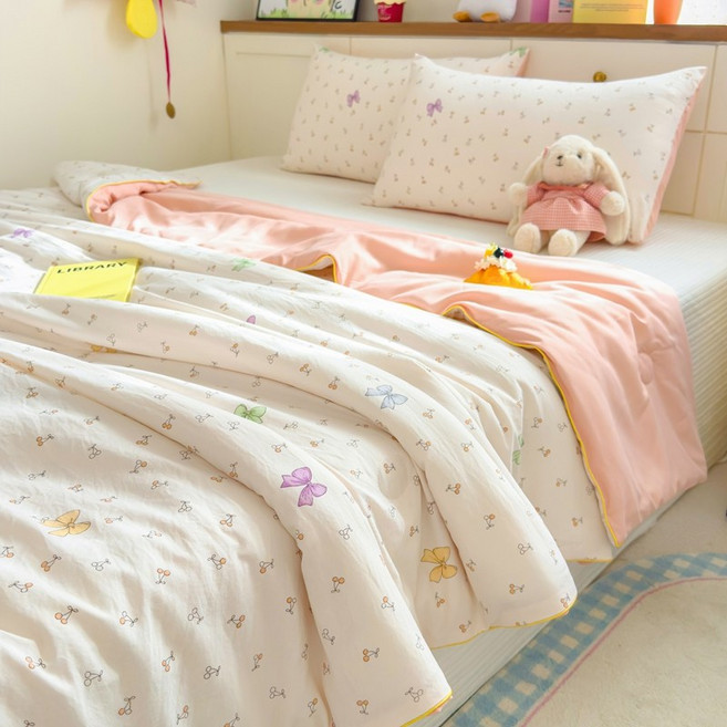 대인즈 여름 차렵이불 콩섬유 사계절 이불 가벼운 귀여운 시원한 이불