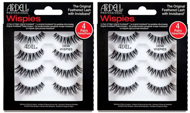 인조 속눈썹 데미 위스피 블랙 6쌍, De Wispies Bla, 4 Pair Pa of 1, 1개 - 쿠팡
