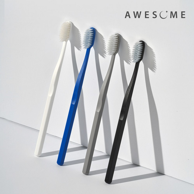 어썸 2중 엠보싱 미세모 칫솔 4종세트, 1세트