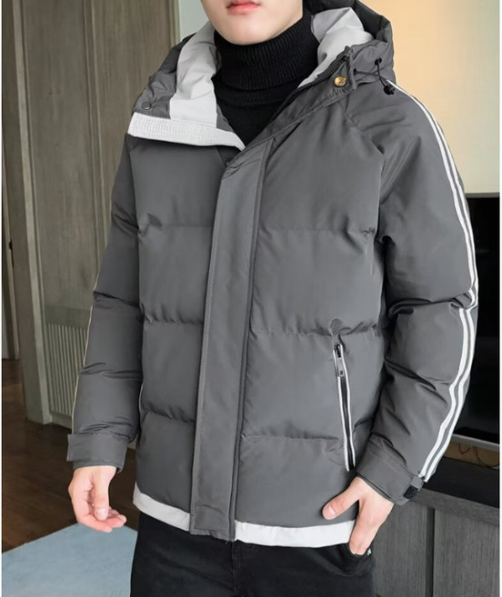 COSYEVNO 남자 패딩 겨울 슬림핏 유행 도톰 심플 코트 BCXnswt-12