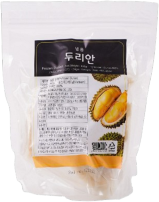 대정 웰프레시 냉동 두리안, 3개, 450g