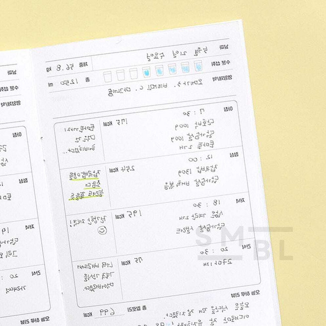 PT 월간 식단 플래너, 그린