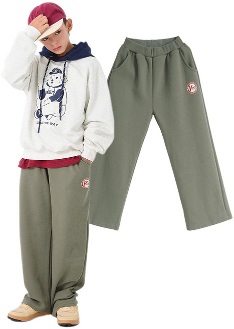 더베이지 가을 주니어 남아 트레이닝 일자 바지 레인지 팬츠 B4769