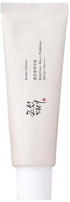 Beauty of Joseon Relief Sun Rice + Probiotics BOJ 쌀 선크림 50ml SPF50+ PA ++++, 1개