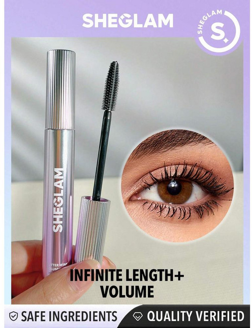 쉬글램 sheglam 플러터 윙크 볼류마이징 마스카라 볼류마이징 랭스닝 롱래스팅, 1개