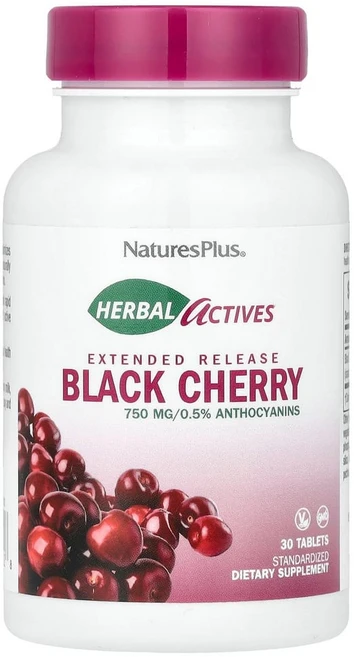 네이쳐스플러스 허브 액티브 블랙 체리 750mg 30정, 1개 - 쿠팡