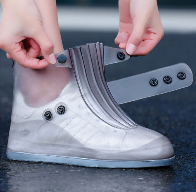 닥터쇼닝 실리콘 신발방수커버 미끄럼방지 똑딱이 레인슈즈 장마철신발