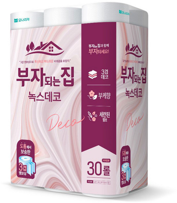 모나리자 부자되는집 녹스 데코 3겹 30m, 30개입, 1개