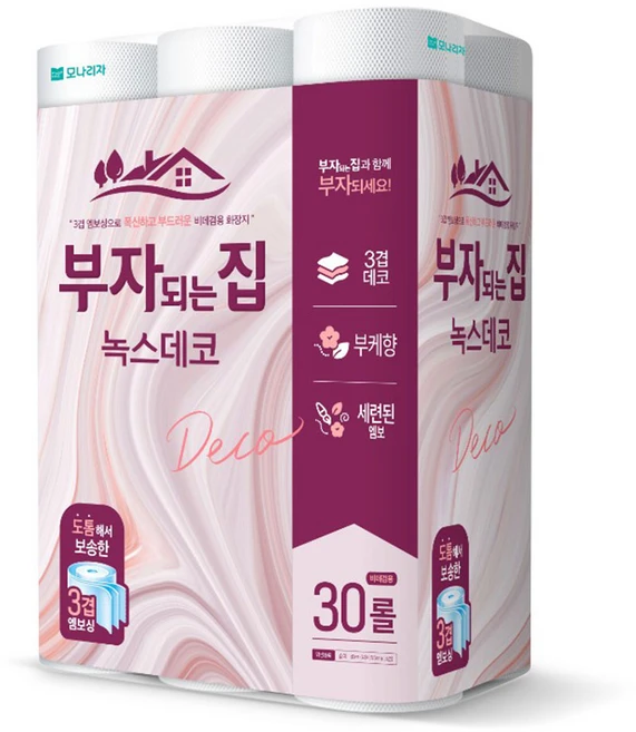 모나리자 부자되는집 녹스 데코 3겹 30m, 30개입, 1개 - 쿠팡