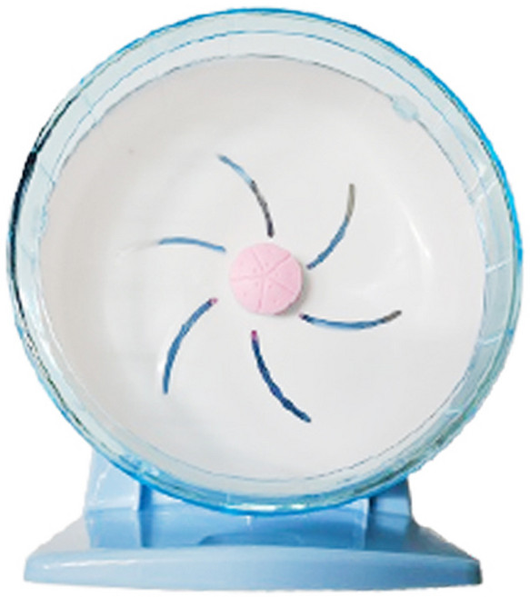 쳇바퀴 다람쥐 골든 햄스터 마라톤휠 무소음 소형, 1개, 블루