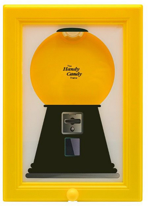 흥미로운 벽걸이형 사각 액자 사탕/견과류/애완동물 간식 디스펜서 전기 필요 없음