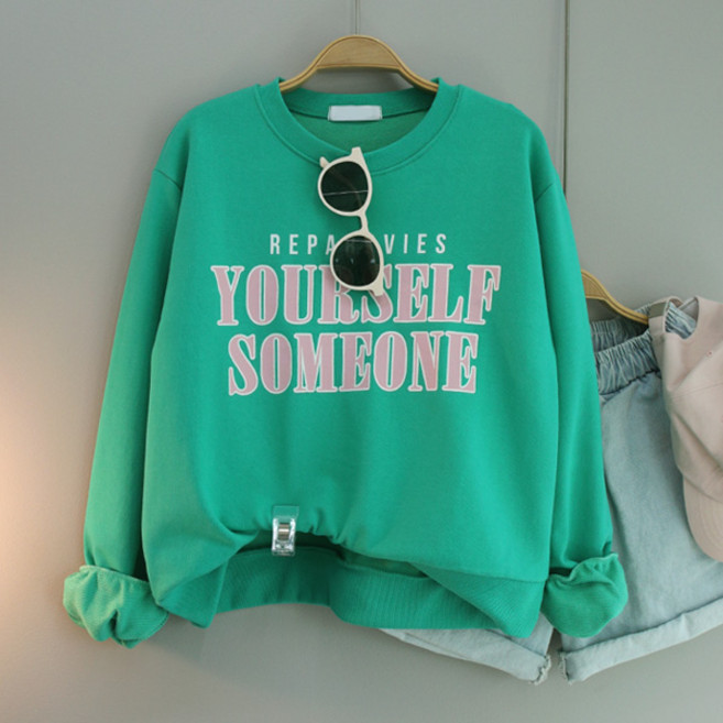 달콩 여성 봄신상 크롭티 YOUR레터링크롭맨투맨