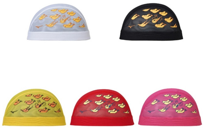 미즈노 새우튀김 매쉬캡 수모 25FW 수영모자 N2JWC517, 로즈