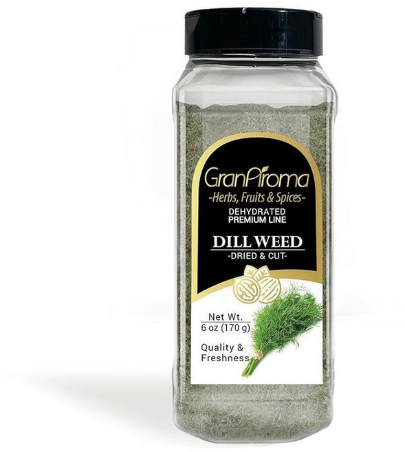 GranAroma 딜 위드 요리 피클링 및 시즈닝용 아로마 허브 (170g(6온스) 240595, 1개, 170g