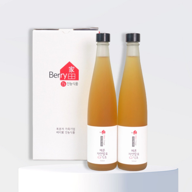 메론 발효식초 물타먹는 자연발효식초, 2개, 500ml