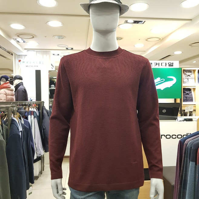 남성 크로커다일 20년 신상니트 50% 깔끔한 라운드 스타일