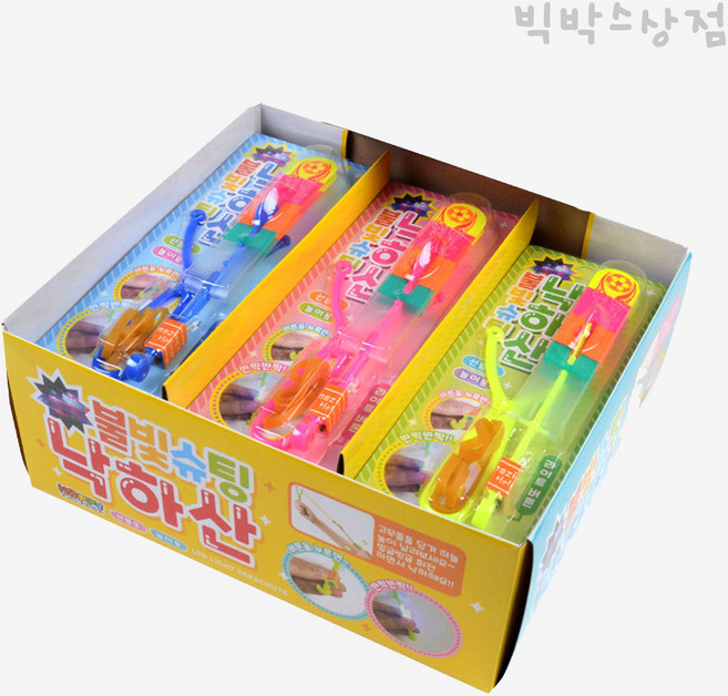 1000 불빛 슈팅 낙하산 18p, 랜덤발송, 1세트