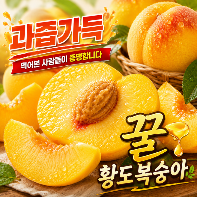 10위 - [5차완판특가] 달콤함 가득 고당도 프리미엄 황도복숭아, 1박스, 3kg (넉넉형)