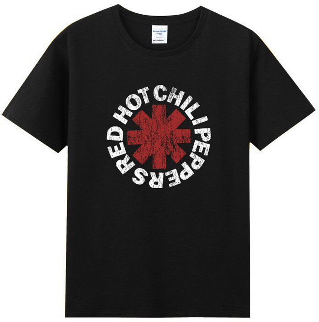 반팔 락 레드핫칠리페퍼스 RHCP 남성 루즈핏 여름 순면 라운드넥 반팔티셔츠