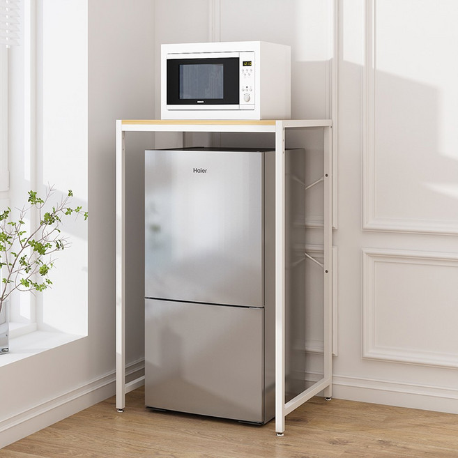 냉장고 수납장 소형가전 정리대 거치대 틈새장 수납선반 프레임연호두 와인셀러 상부장 화이트, 1 촬영 전에 우리는 거드름을 피우는 것 냉장고를 파는