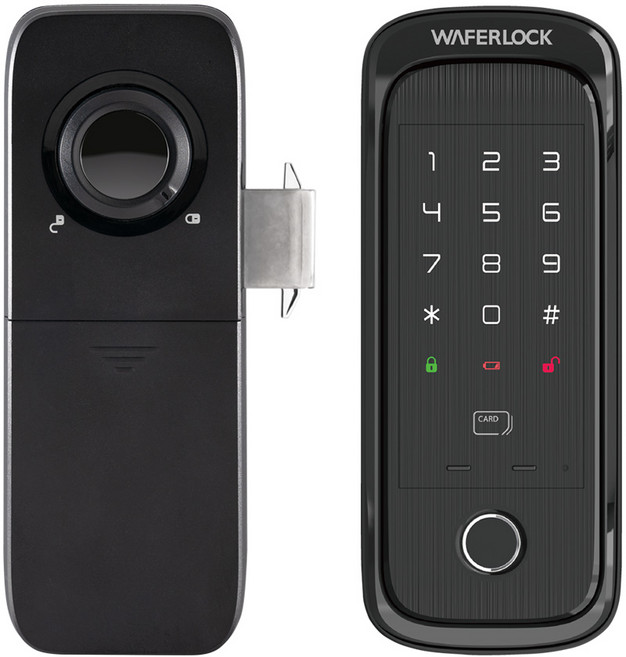 WAFERLOCK 維夫拉克 D311橫式拉門電子鎖, D311橫拉式門鎖, 上門安裝