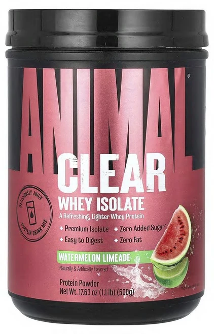 애니멀 맑은 분리유청 수박 라임에이드, 498.951 g, 1개, 500g - 쿠팡