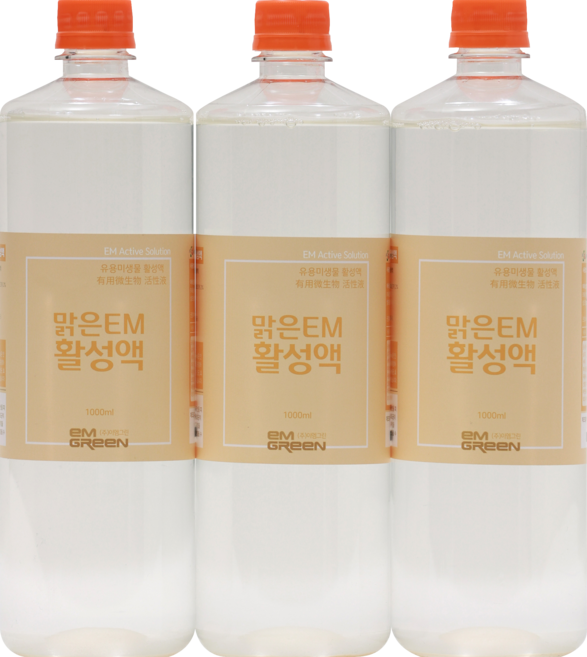 이엠그린 맑은EM활성액 1000ml, 1L, 3개