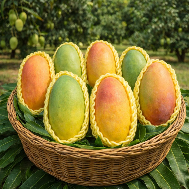 [선별특품] 초고당도 무지개 망고 마하차녹 항공직송 2차선별 디아머스, 1박스, 2.5kg