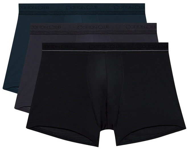 코튼클럽 모달 박서 팬티 드로우즈 3EA - 남성 데일리 언더웨어 신축성 좋은 속옷