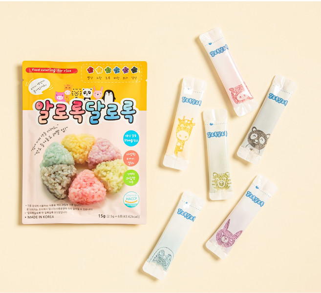 씨앤제이 알로록 달로록 푸드컬러 밥가루 천연색소가루, 1개