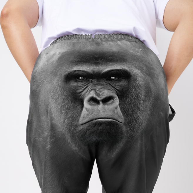 굴뚝강아지 궁둥 고릴라 반바지 잠옷