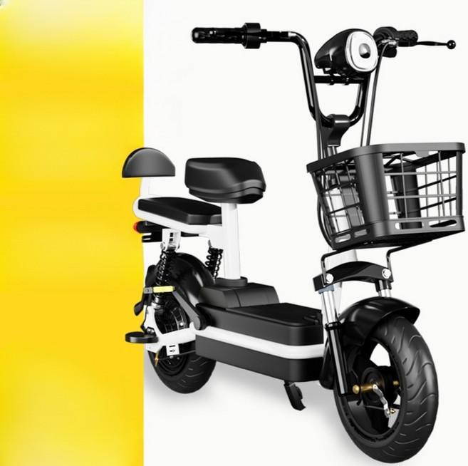 출퇴근 2인용 전기 자전거 사계절 팻바이크 자토바이, 48V, 12ah, 11. 핑크 12Ah 슈퍼파워 배터리