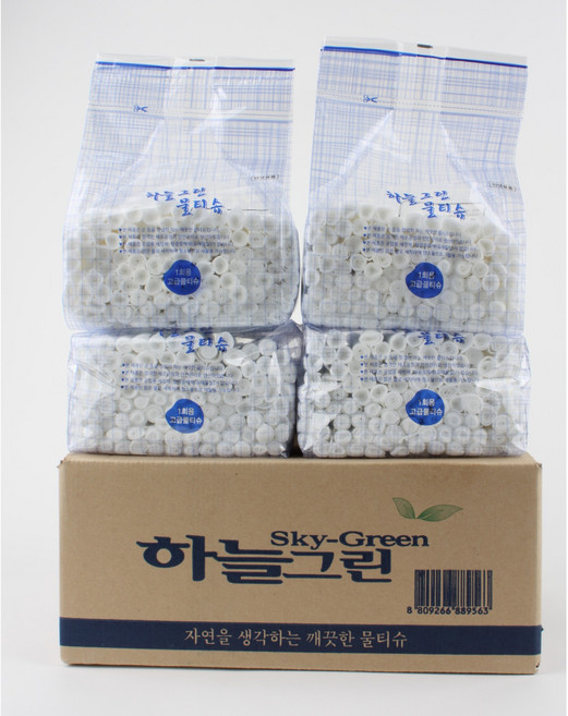 하늘그린 업소용 덕용 물티슈 일회용 식당물수건 50g 400매, 1개입, 1개, 45g