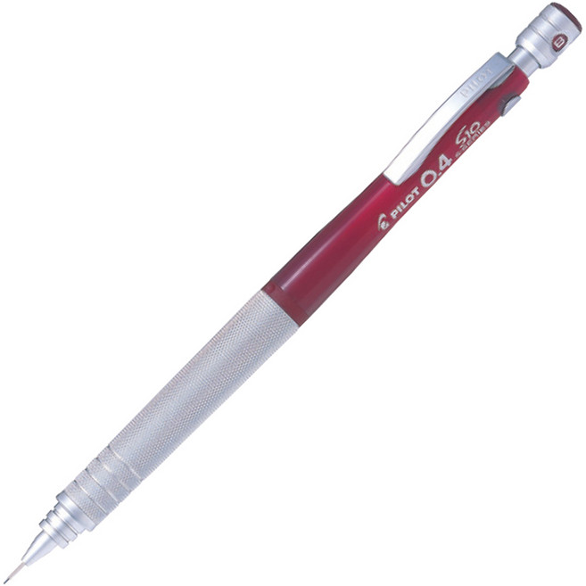 파이롯트 메탈 S10 샤프 투명레드, 0.4mm, 1개