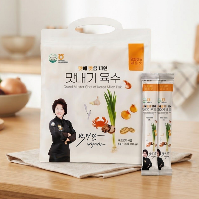 맛에맛을더한 맛내기육수 180g(6gx30x개x1봉) 해물분말육수 국내제조 haccp인증업체, 180g, 2개