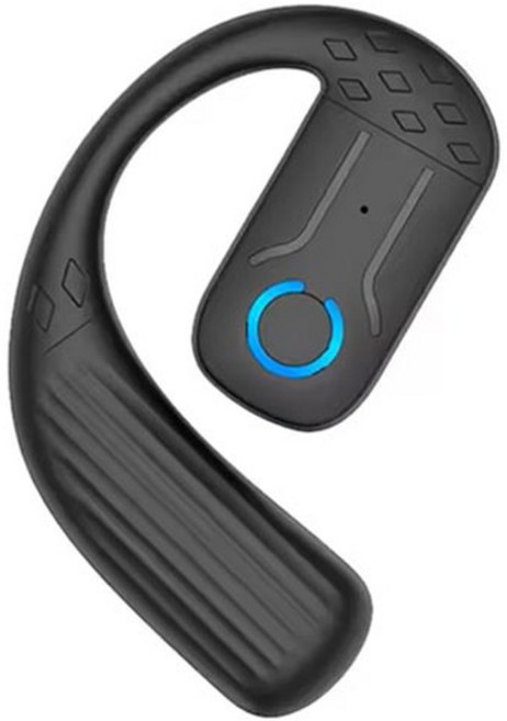 골전도보청기 노인보청기 소리증폭기 블루투스 5.4 오픈 무선 이어폰 180 회전 조절 가능 왼쪽 오른쪽 귀 스포츠 비즈니스 음악용 마이크가 있는 범용 헤드셋, [02] Single Black, 1개