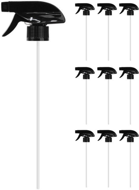 키친왕 내화학성 ON&OFF 교체용 분무기헤드, 10개, 블랙