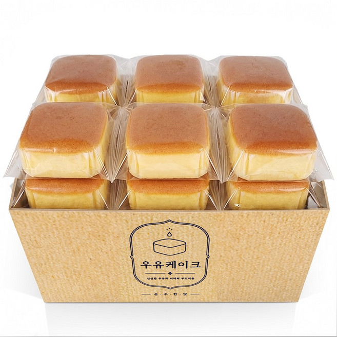 모모 부드럽고 촉촉한 우유 케이크 밀크 카스테라 20개입