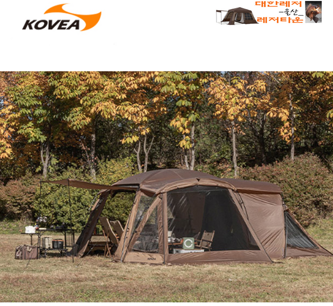 코베아 네스트 T 탄 (30%DC) 루프 그라운드시트 포함 거실형 텐트, 4