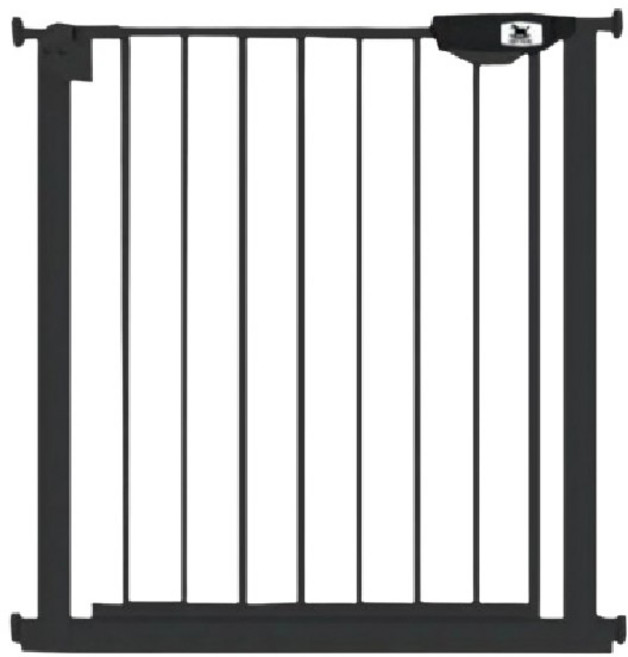 KIDS PARK兒童安全門欄 高76cm x寬 75~84cm B款 室內圍欄, 黑色