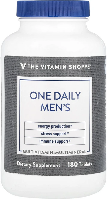 The Vitamin Shoppe 원 데일리 남성용 180정 Shoppe (더 비타민 샵), 1개 - 쿠팡