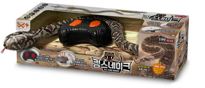실감나게 움직이는 무선조종 대왕 뱀 RC 장난감