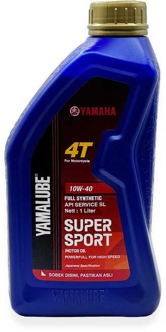 야마하 순정오일 YAMALUBE 4T 10W40 야마루브 슈퍼스포츠 100% 합성유, 1개, 슈퍼스포츠 10W40