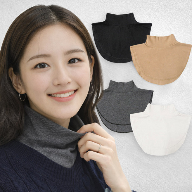 리츠제이 목만있는 골지 페이크 목폴라 4종