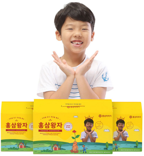 홍삼이야기 홍삼왕자 어린이 홍삼 80ml 30포