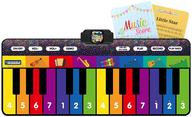 토이머스 멜로디 풋피아노 발로 밞는 건반 매트